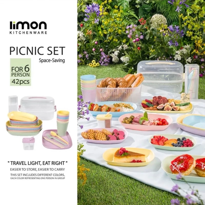 ست مسافرتی ۴۲ پارچه (۶نفره) لیمون