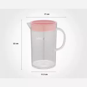 پارچ گرد بلند دربدار اکرولیک لیمون